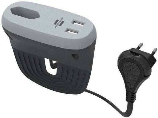 Brennenstuhl 1150290 Tischsteckdose 1 Stück Anthrazit, Grau Flachstecker 1St.