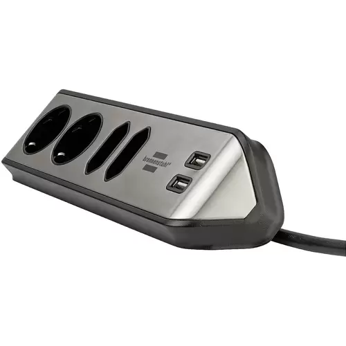 Brennenstuhl 1153590410 Tischsteckdose 1 Stück Silber, Schwarz Schutzkontakt 1St. Brennenstuhl 1153590410 Tischsteckdose 1 Stück Silber, Schwarz Schutzkontakt 1St.