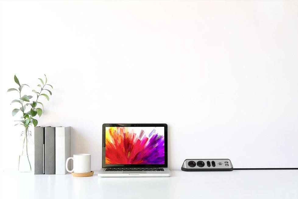 Brennenstuhl 1153590410 Tischsteckdose 1 Stück Silber, Schwarz Schutzkontakt 1St.