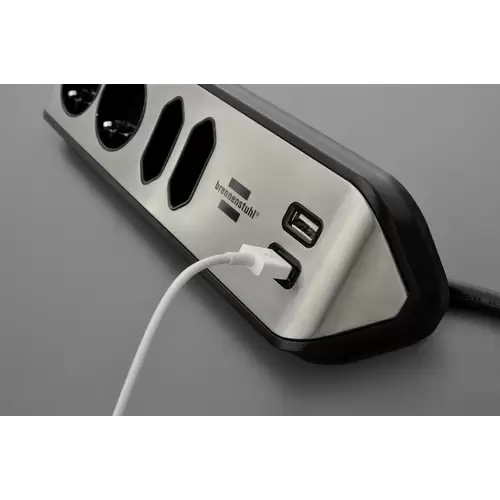 Brennenstuhl 1153590410 Tischsteckdose 1 Stück Silber, Schwarz Schutzkontakt 1St. Brennenstuhl 1153590410 Tischsteckdose 1 Stück Silber, Schwarz Schutzkontakt 1St.