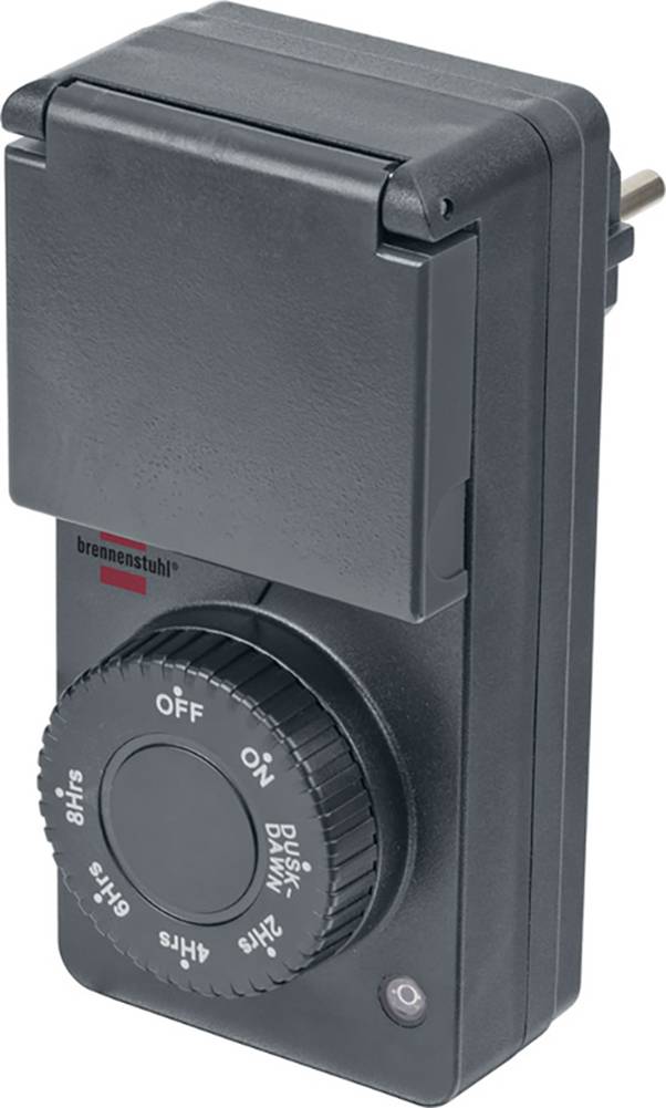 Brennenstuhl 1506120 Zeitschaltuhr analog 1800W IP44 Dämmerungsfunktion