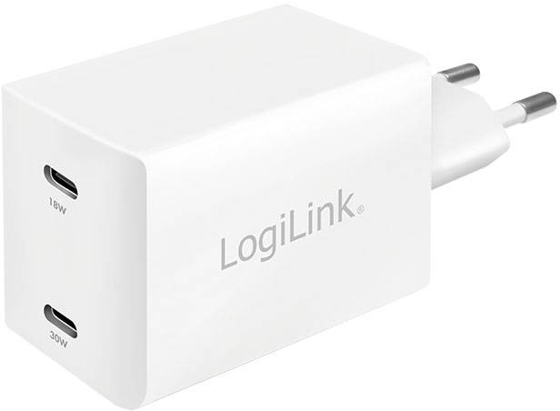 LogiLink PA0231 USB-Ladegerät Steckdose Ausgangsstrom (max.) 3 A Anzahl Ausgänge: 2 x USB Power Del