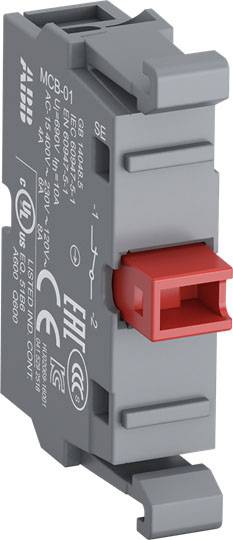 Elektronisches Gerät mit rotem Schalter und weißem Text auf grauem Gehäuse, zeigt Spezifikationen und Zertifizierungslogos an.