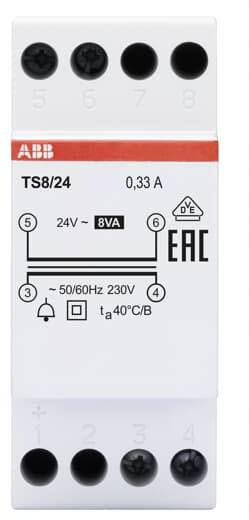 ABB 2CSM228675R0812 Klingel-Transformator 8V 0.3A