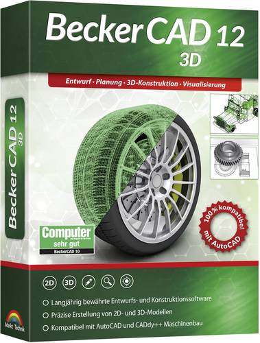 Markt Technik 80861 BeckerCAD 12 3D Vollversion, 1 Lizenz Windows CAD Software  - Onlineshop Voelkner