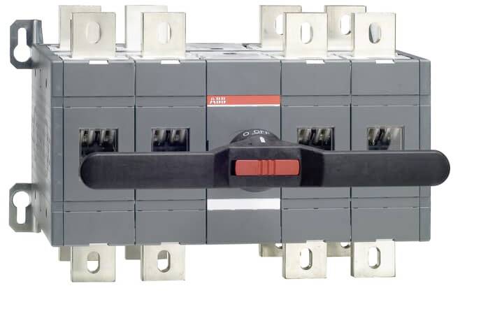 ABB Lastumschalter Schwarz 4polig 1000A 1SCA103289R1001