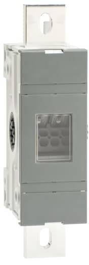 Grau-silberner elektrischer Schaltschalter mit transparentem Fenster, montierbar an Metallflächen.