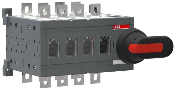 ABB Lastumschalter Schwarz 4polig 250A 1SCA124460R1001