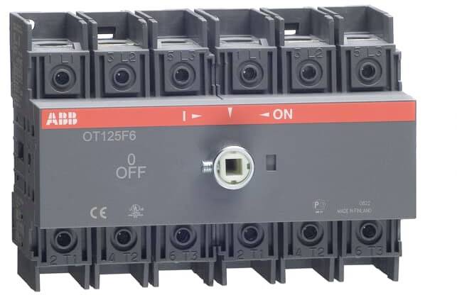 ABB 1SCA105057R1001 OT125F6 Lasttrennschalter 6polig