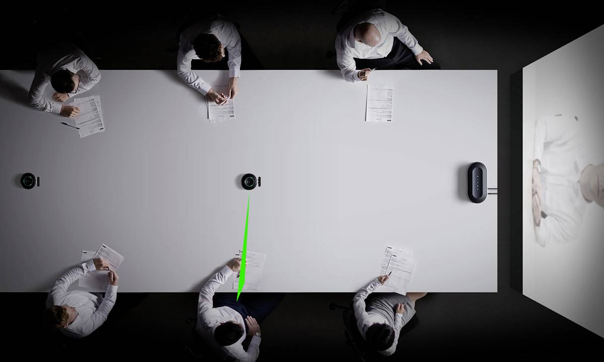 Yamaha YVC-1000 Konferenztelefon USB-A (USB 2.0), Bluetooth®, NFC Schwarz