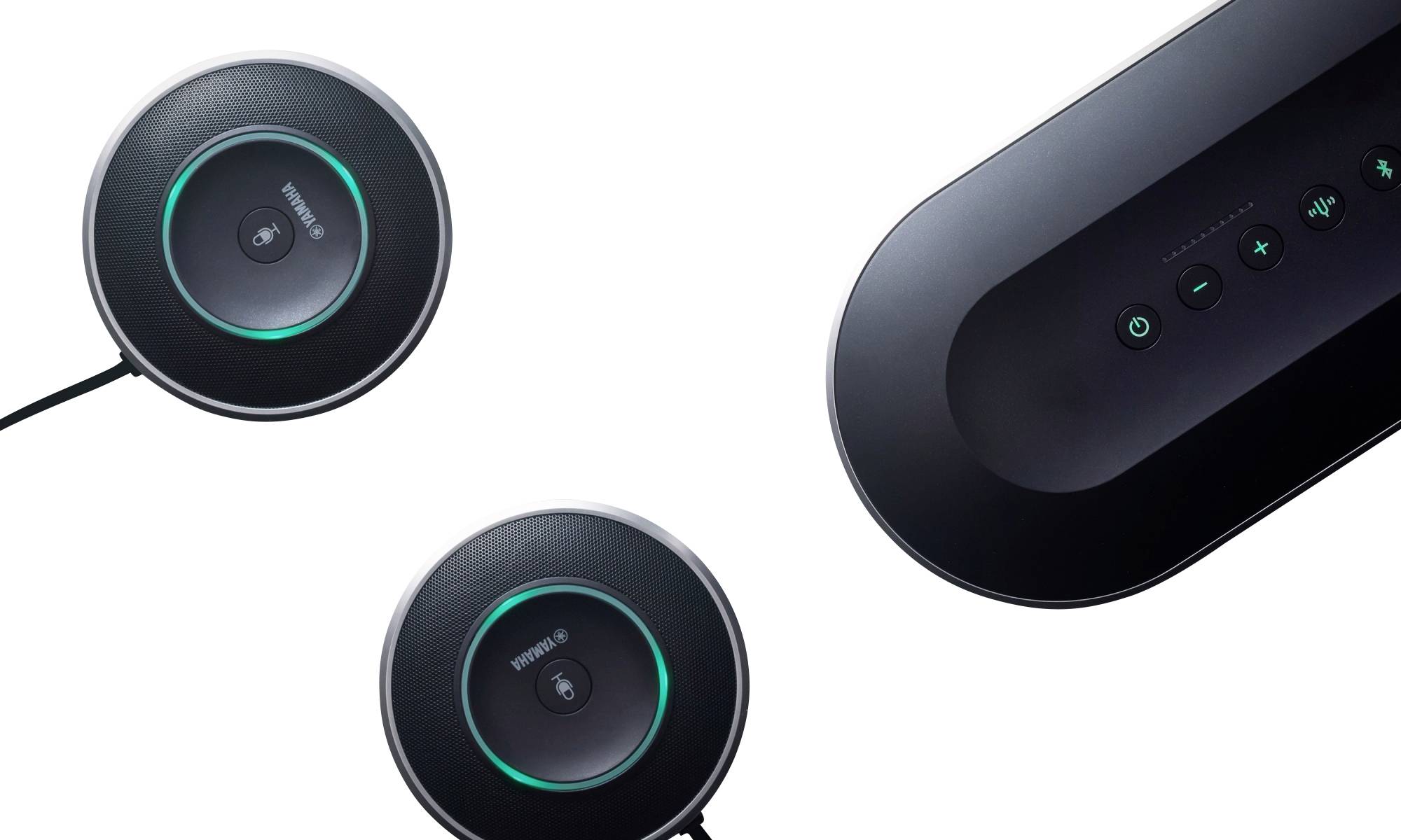 Yamaha YVC-1000 Konferenztelefon USB-A (USB 2.0), Bluetooth®, NFC Schwarz