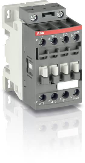 Ein elektrischer Schütz mit mehreren Anschlüssen, geeignet zur Steuerung von Hochleistungsgeräten in industriellen Anwendungen.