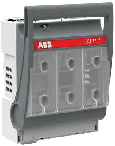 Ein elektrisches Schaltgerät von ABB mit der Bezeichnung 'XLP 1', erkennbar an der grauen Abdeckung und rotem Markenlogo.