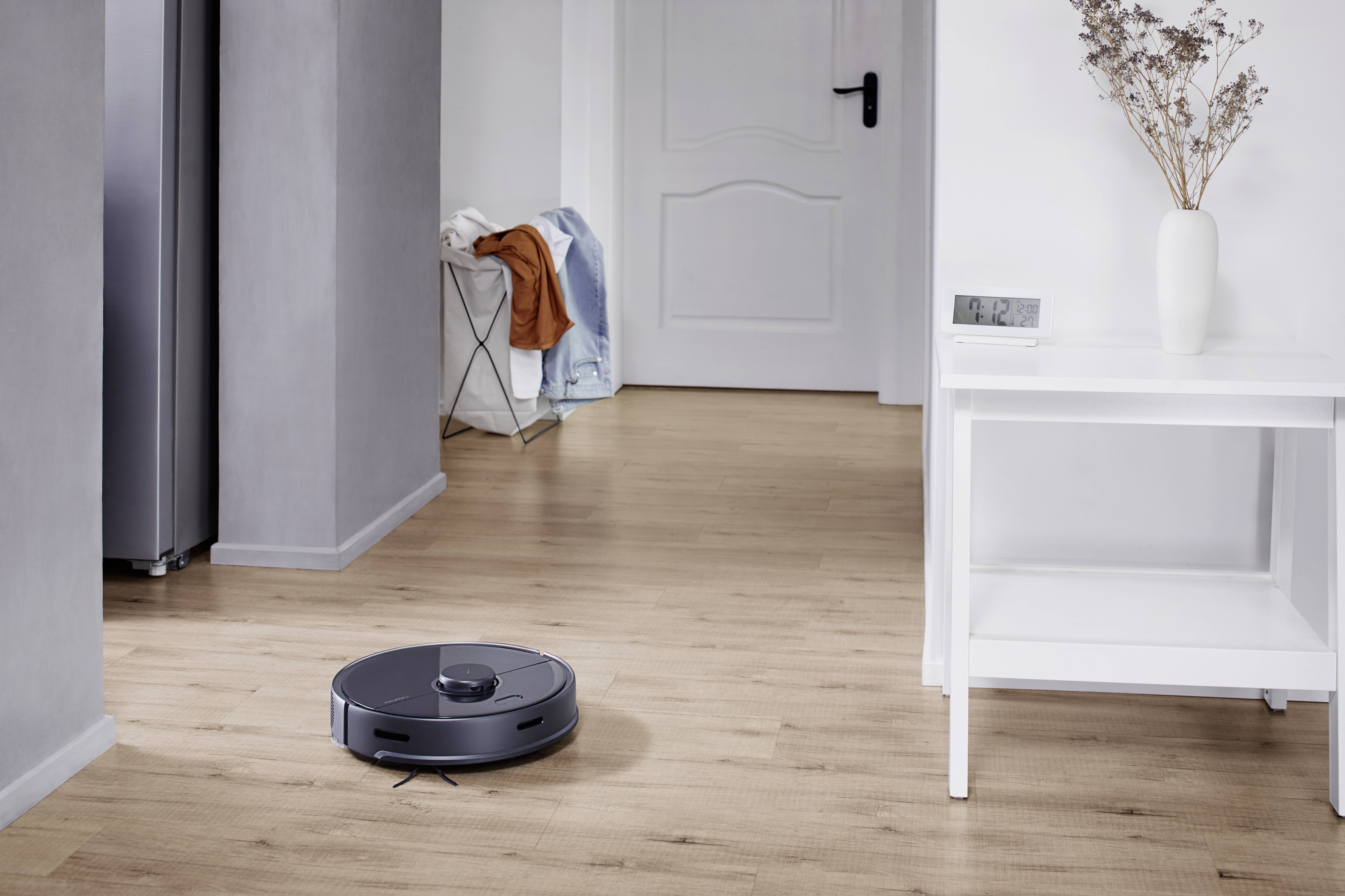 Roborock S5 Max Black Saugroboter Schwarz Sprachgesteuert, Fernbedienbar, App gesteuert, kompatibel mit Amazon Alexa, kompatibel mit Google Home