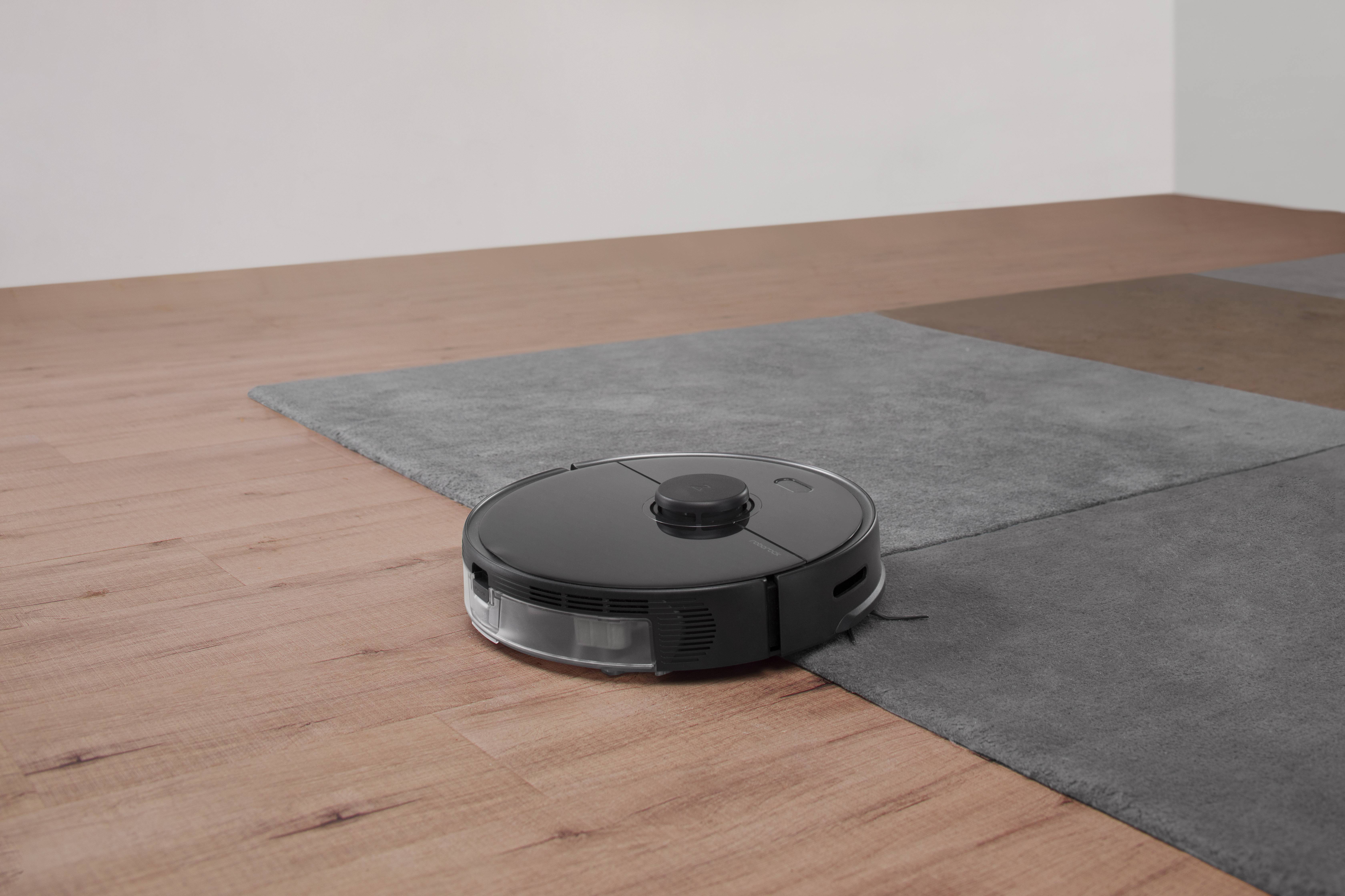 Roborock S5 Max Black Saugroboter Schwarz Sprachgesteuert, Fernbedienbar, App gesteuert, kompatibel mit Amazon Alexa, kompatibel mit Google Home