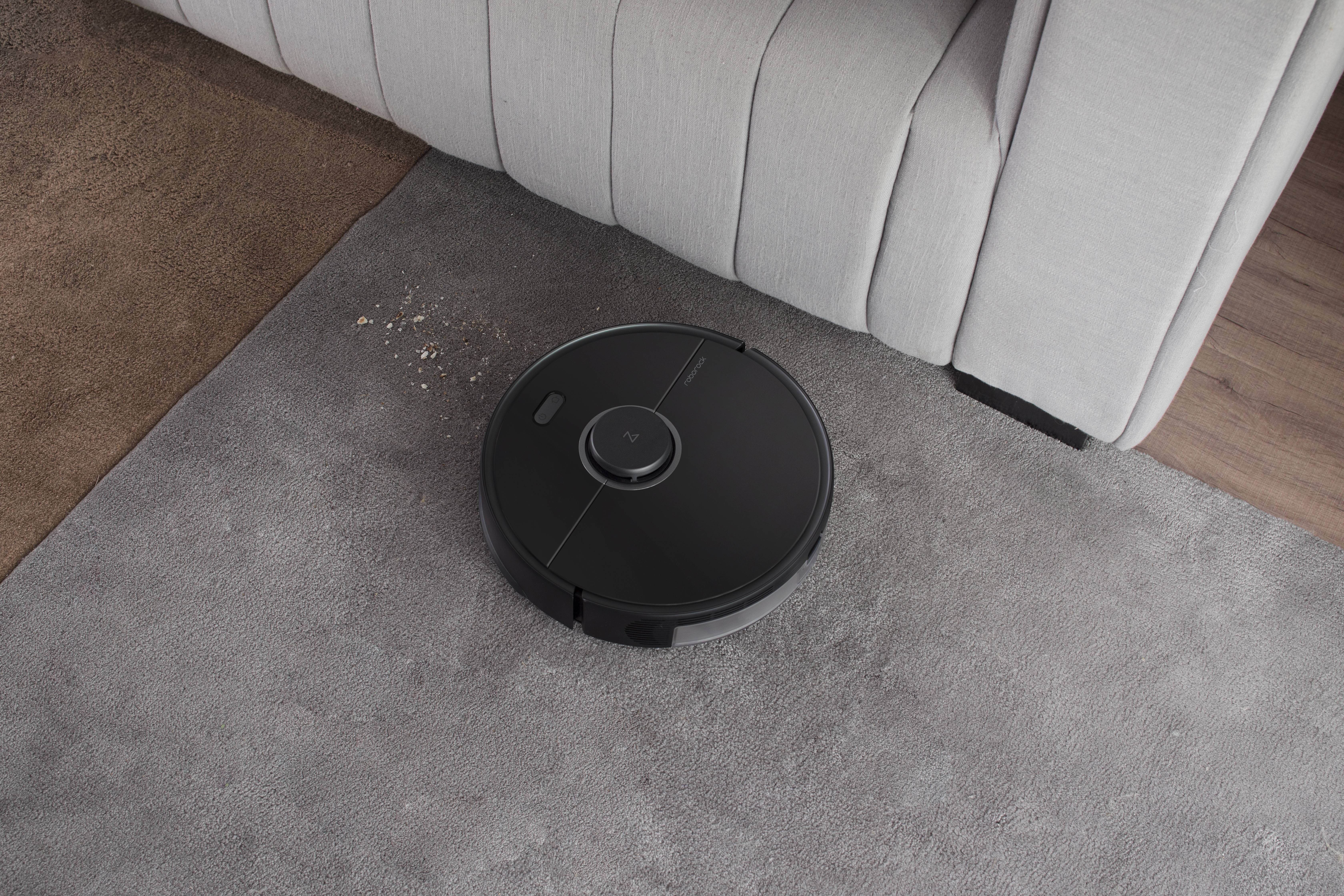 Roborock S5 Max Black Saugroboter Schwarz Sprachgesteuert, Fernbedienbar, App gesteuert, kompatibel mit Amazon Alexa, kompatibel mit Google Home