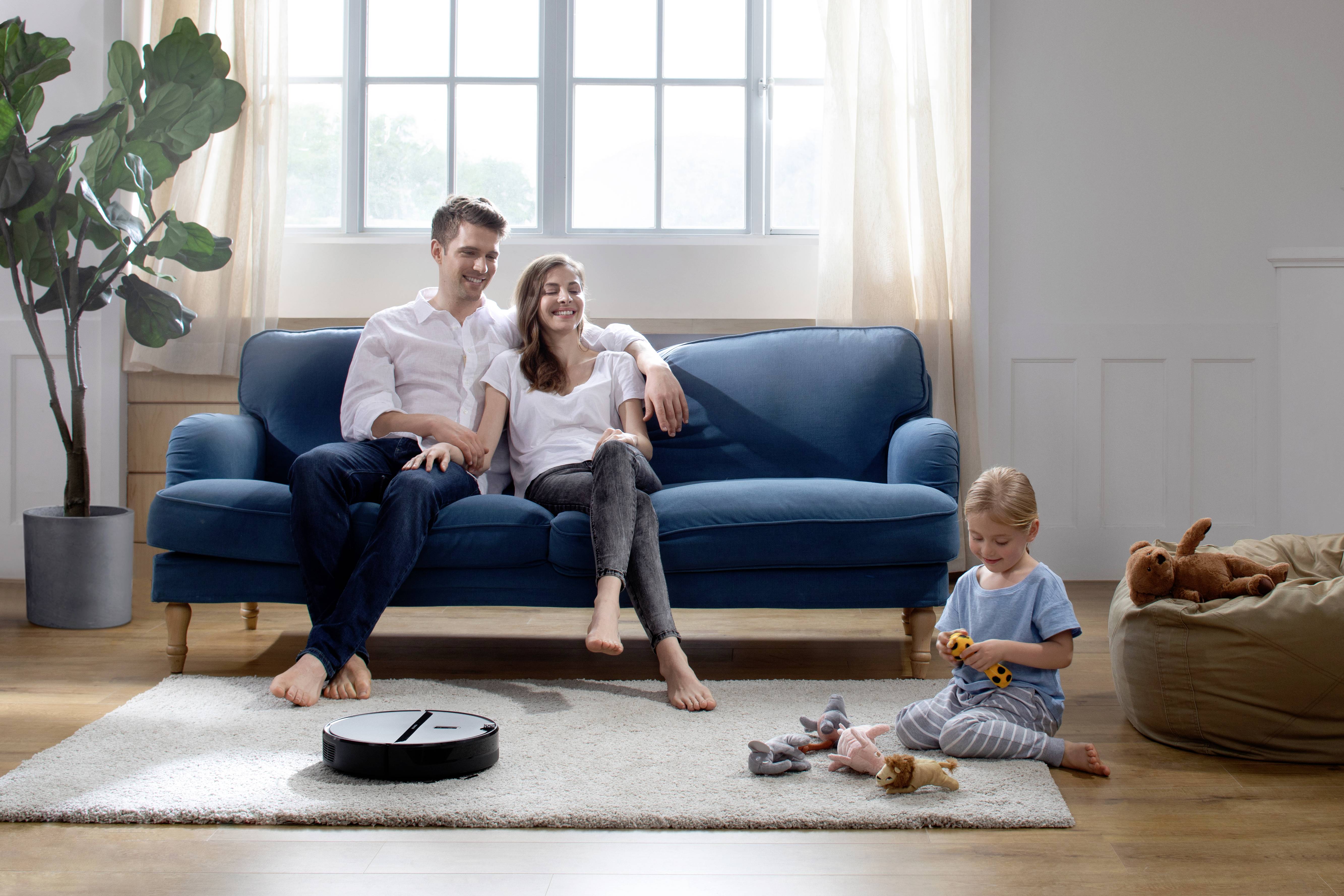 Roborock E4 black Saugroboter App gesteuert, kompatibel mit Amazon Alexa, kompatibel mit Google Home