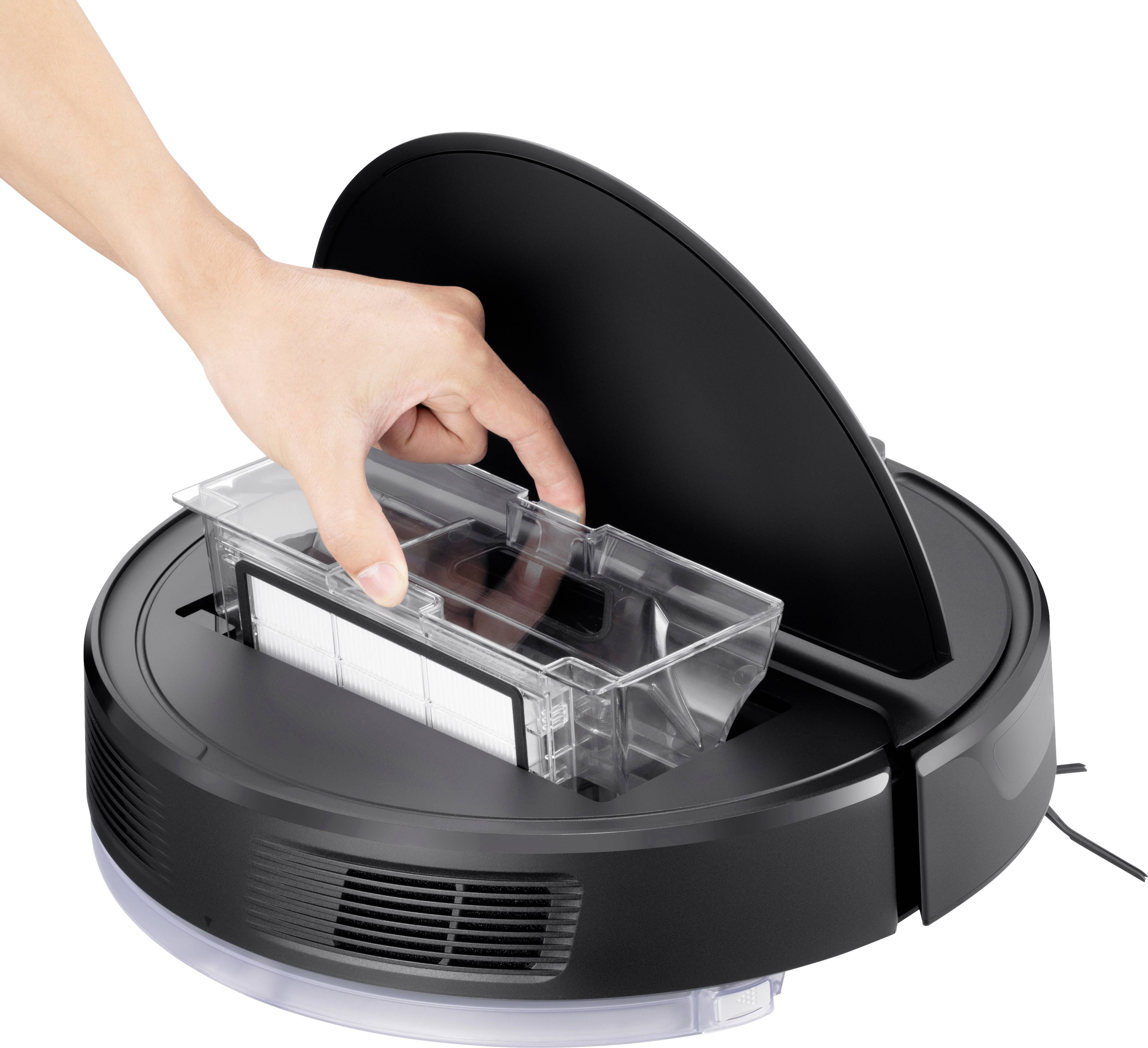 Roborock E4 black Saugroboter App gesteuert, kompatibel mit Amazon Alexa, kompatibel mit Google Home