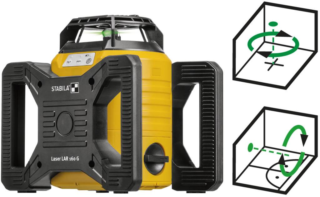Stabila LAR 160 G, 4-pcs Rotationslaser Reichweite (max.): 600m
