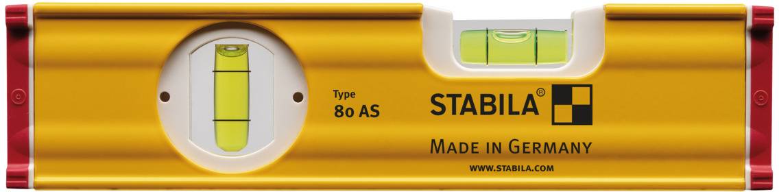 Stabila Type 80 AS 19565 Leichtmetall-Wasserwaage 20 cm