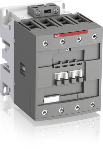 Grauer elektrischer Schütz mit verschiedenen Anschlusspunkten, zur Steuerung von Maschinen in industriellen Anwendungen geeignet.