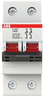 ABB 2CDE282001R0100 E202/100R Lasttrennschalter 2polig