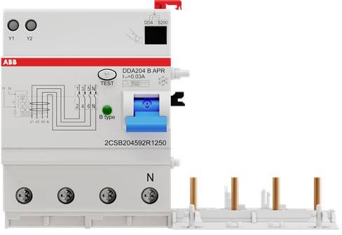 ABB 2CSB204592R1250 DDA204 B-25/0,03 AP-R FI-Block B 4polig 25A 0.03A 230V