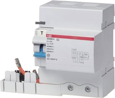 ABB 2CSB802101R1630 DDA802 A-63/0,03 FI-Block A 2polig 63A 0.03A 230V