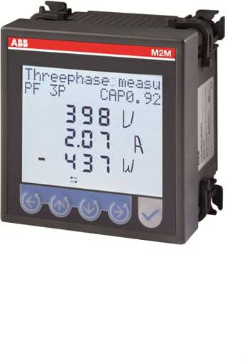 ABB M2M LV MODBUS Digitales Einbaumessgerät M2M LV Modbus RTU RS485 2