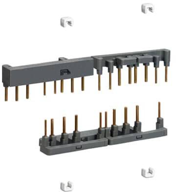 Ein Bild von zwei grauen elektrischen Steckverbindern mit mehreren Pins, die für elektronische Verbindungen verwendet werden.