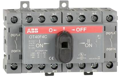 ABB Lastumschalter Schwarz 4polig 1SCA104934R1001