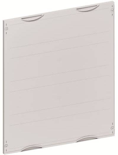 Ein quadratisches Belüftungsgitter aus weißem Metall, mit horizontalen Lamellen und abgerundeten Ecken, zur Wand- oder Deckenmontage.