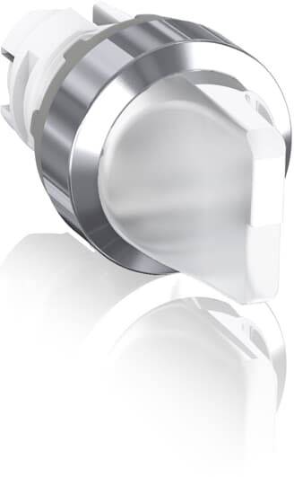 Drehknopf aus Metall, silbern glänzend. Geeignet zur Steuerung von elektronischen Geräten oder Maschinen.