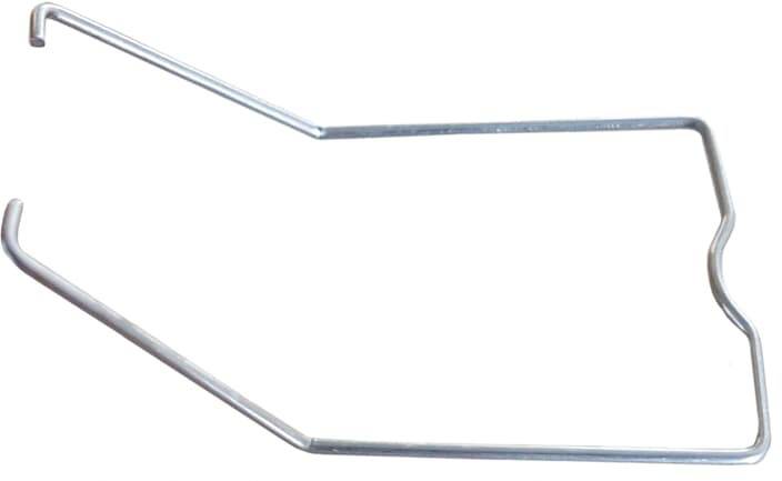 Metallischer Haken in einer gebogenen Form, geeignet für das Aufhängen oder Befestigen von Gegenständen in verschiedenen Umgebungen.