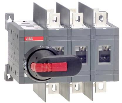 ABB Lastumschalter Schwarz 3polig 250A 1SCA022772R8300