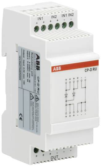 Elektronisches Gerät mit mehreren Eingängen (IN1, IN2) und einem Ausgang (OUT), zeigt Schaltkreissymbol auf der Vorderseite.