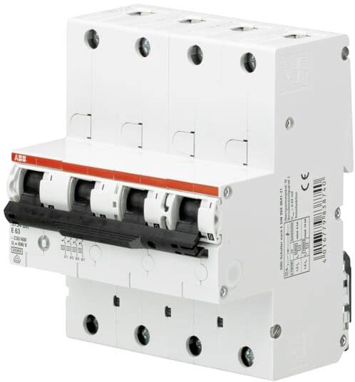 ABB 2CDH784001R0607 S754DR-K63 Hauptleitungsschutzschalter 4polig