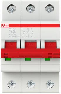 ABB Lasttrennschalter Grau 3polig 40A 3 Schließer 2CDD283101R0040