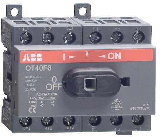 ABB 1SCA104880R1001 OT25F6 Lasttrennschalter 6polig