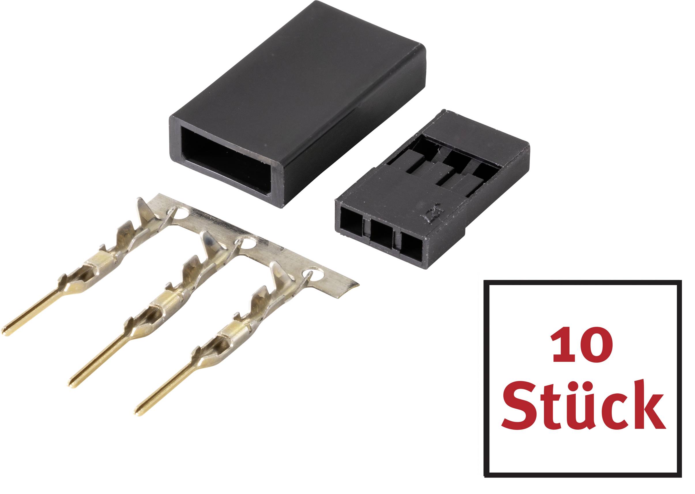 Reely Servo-Stecker JR-Stecker 10St.