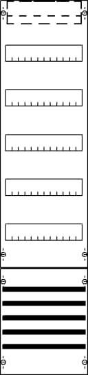 Abstrakte Grafik bestehend aus einer Abfolge von Reihen und Linien segmentiert durch abwechselnde horizontale und vertikale Abschnitte.