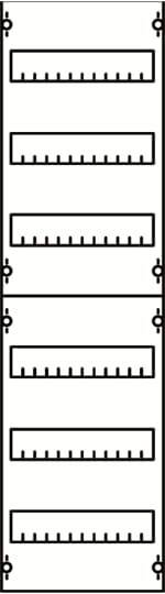 Striebel & John 2CPX037634R9999 Reiheneinbaugeräte-Modul Anzahl Reihen 6 1St.