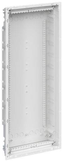 Grauer, rechteckiger Verteilerkasten mit mehreren Öffnungen an den Seiten, geeignet zur Montage von elektrischen Komponenten.