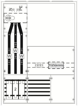 Striebel & John 2CPX032949R9999 KS447 Verteilerschrank Anzahl Reihen = 3 Inhalt 1St.