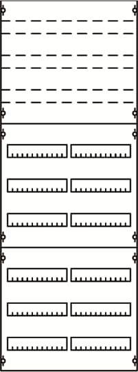 Striebel & John 2CPX037668R9999 Reiheneinbaugeräte-Modul Anzahl Reihen 6 1St.