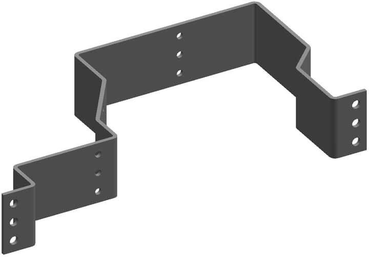 Metallwinkel mit mehreren Löchern zur Befestigung, geeignet für strukturelle Anwendungen oder Reparaturen an Holz- und Metallkonstruktionen.