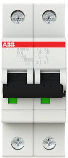 ABB 2CDS272001R0065 S202M-B6 Leitungsschutzschalter 2polig