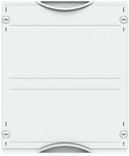 Ein rechteckiger Kasten mit mehreren horizontalen Linien und runden Ecken, umgeben von doppelseitigen Pfeilen an den Ecken.