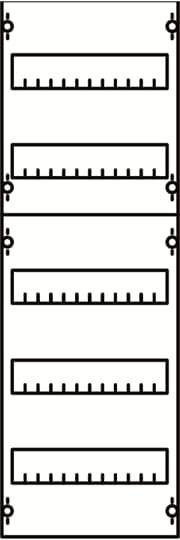 Striebel & John 2CPX037610R9999 Reiheneinbaugeräte-Modul Anzahl Reihen 5 1St.