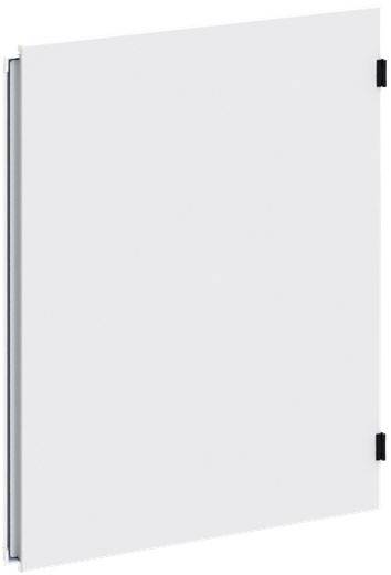 Weiße Inspektionsklappe aus Metall, rechteckig, an der Wand befestigt.